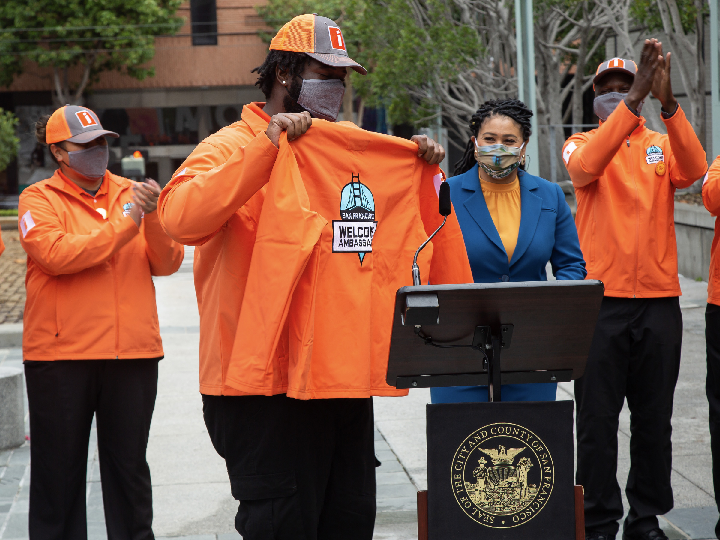 The San Francisco Mayor launching the San Francisco Welcome Ambassadors program